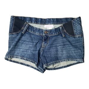 Isabel Maternity by Ingrid & Isabel Blue Denim Jean Shorts Size 4